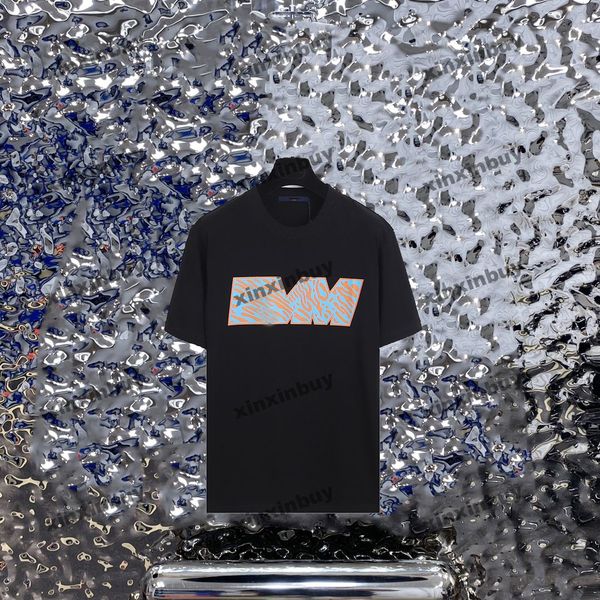 xinxinbuy men designer tee t shirt 23ss color letter printing short sleeve cotton women black white blue khaki xs-2xl, Black;brown
xinxinbuy men designer tee t shirt 23ss color letter printing short sleeve cotton women black white blue khaki xs-2xl, Black;brown