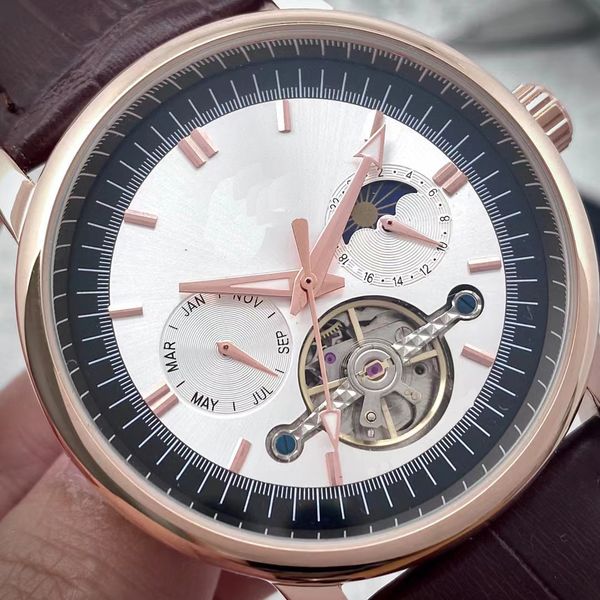 2023 new brand original business men& paneraiss watch classic round case mechanical watch wristwatch clock - a recommended watch for casual, Slivery;brown
2023 new brand original business men& paneraiss watch classic round case mechanical watch wristwatch clock - a recommended watch for casual, Slivery;brown