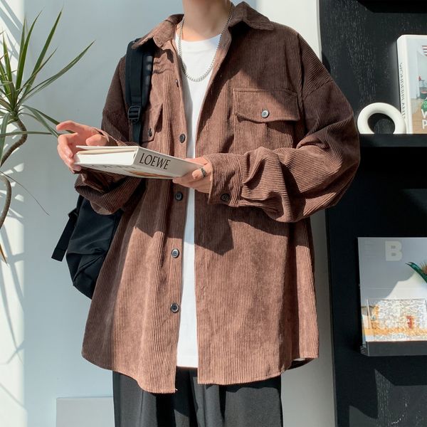 men's casual shirts men's corduroy long sleeve shirts autumn korean shirt woman fashion casual oversize shirt men clothing 230325, White;black
men's casual shirts men's corduroy long sleeve shirts autumn korean shirt woman fashion casual oversize shirt men clothing 230325, White;black