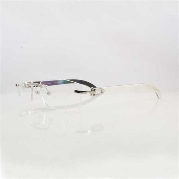 men's luxury designer women's sunglasses clear eye glasses frames men women accessories rimless natural buffalo horn gold transpar, White;black
men's luxury designer women's sunglasses clear eye glasses frames men women accessories rimless natural buffalo horn gold transpar, White;black