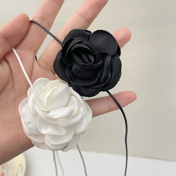 womens black vintage big flower choker ribbon necklace string wrap fabric rose victorian white floral choker tie, Golden;silver
womens black vintage big flower choker ribbon necklace string wrap fabric rose victorian white floral choker tie, Golden;silver