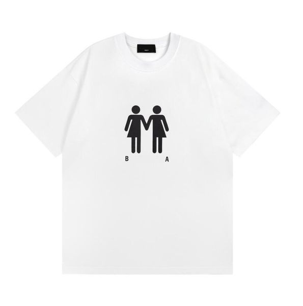 short sleeve t-shirt men's half sleeve clothes men's summer crewneck loose student youth couple, White;black
short sleeve t-shirt men's half sleeve clothes men's summer crewneck loose student youth couple, White;black