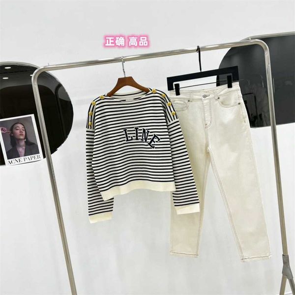 80% off factory outlet online lins sweater shoulder button knit loose fit autumn winter stripe, White;black
80% off factory outlet online lins sweater shoulder button knit loose fit autumn winter stripe, White;black