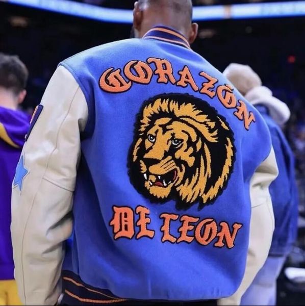 awake lion embroidery baseball jackets leather sleeve men designer jacket spring mens coats, Black;brown
awake lion embroidery baseball jackets leather sleeve men designer jacket spring mens coats, Black;brown
