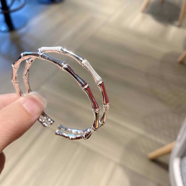 charm bracelets bangle silver 999 smooth frosted bamboo women's simple bracelet sterling silver, Golden;silver
charm bracelets bangle silver 999 smooth frosted bamboo women's simple bracelet sterling silver, Golden;silver