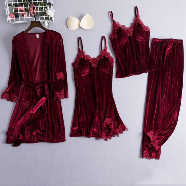 women's sleepwear sleepwear sleep set womens velour nightwear robe vneck pijamas softy gown sleepshirt autumn winter pajamas suit negli, Black;red
women's sleepwear sleepwear sleep set womens velour nightwear robe vneck pijamas softy gown sleepshirt autumn winter pajamas suit negli, Black;red