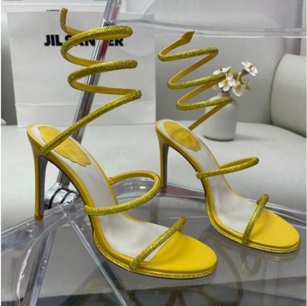 rene 2023 new high heel sandals women's strass shoes ankle wrap high hee wedding crystal encrusted snake luxury designer fashion 9.5cm, Black
rene 2023 new high heel sandals women's strass shoes ankle wrap high hee wedding crystal encrusted snake luxury designer fashion 9.5cm, Black