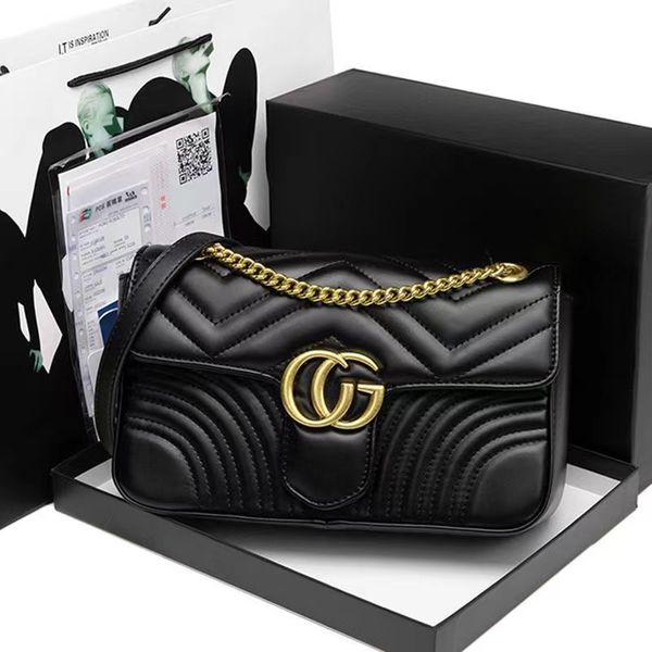 2023 designers leather women shoulder bags crossbody luxury handbags clutch purses ladies wallets tote gold silver black chain bag
2023 designers leather women shoulder bags crossbody luxury handbags clutch purses ladies wallets tote gold silver black chain bag