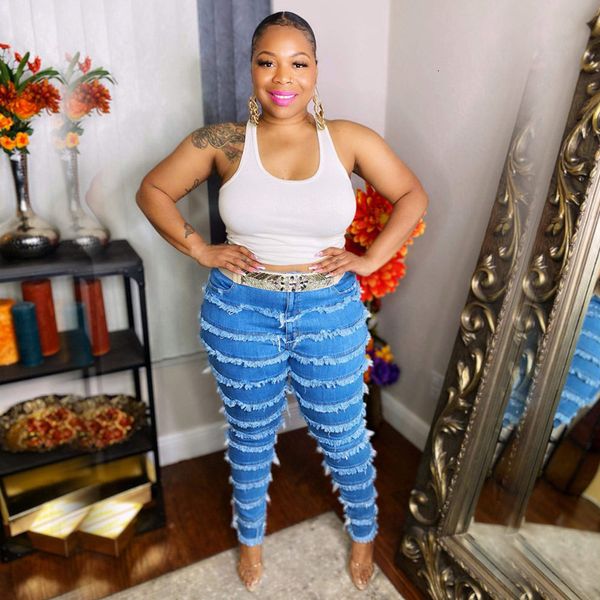 women's plus size pants plus size jeans wash tassel tight elastic stitching large women's jeans fashion long pants women's cl, Black
women's plus size pants plus size jeans wash tassel tight elastic stitching large women's jeans fashion long pants women's cl, Black