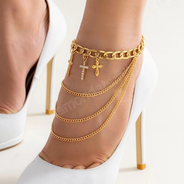 multilayer jesus cross pendant tassel chain anklets high heel shoe ankle barefoot sandals foot party jewelry, Red;blue
multilayer jesus cross pendant tassel chain anklets high heel shoe ankle barefoot sandals foot party jewelry, Red;blue