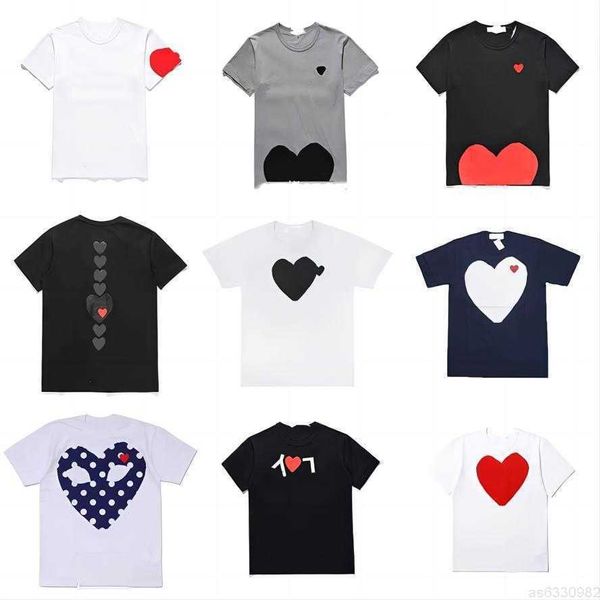 fashion brand mens play t shirt designer hearts casual womens des badge garcons pure cotton t-shirt hb027y2f, White;black
fashion brand mens play t shirt designer hearts casual womens des badge garcons pure cotton t-shirt hb027y2f, White;black
