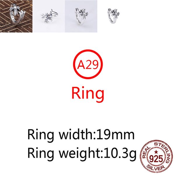 a29 s925 sterling silver ring personalized open cross couple fashion punk street net red jewelry gift for lover
a29 s925 sterling silver ring personalized open cross couple fashion punk street net red jewelry gift for lover