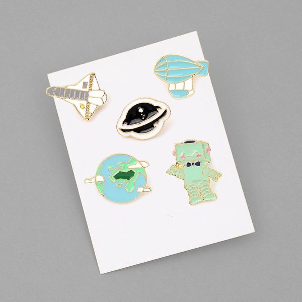 cartoon japanese robot brooches 5pcs set gold plated plane earth alloy pin for women small jewelry accessories, Gray
cartoon japanese robot brooches 5pcs set gold plated plane earth alloy pin for women small jewelry accessories, Gray