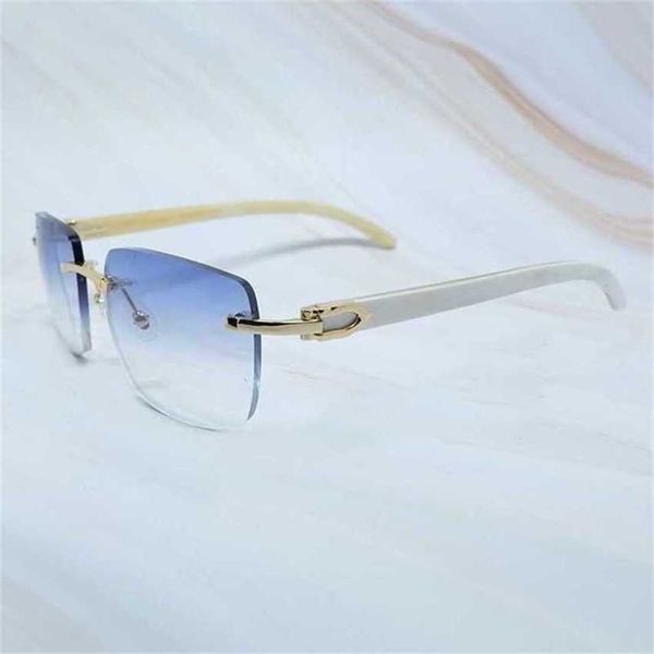luxury designer new sunglasses big square brand men women rimless buffalo horn glasses vintage sunglass mens eyewearkajia, White;black
luxury designer new sunglasses big square brand men women rimless buffalo horn glasses vintage sunglass mens eyewearkajia, White;black