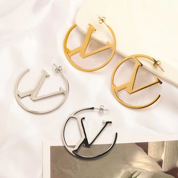 designer jewelry women gold hoop earrings with letter charm stud with diamonds stainless steel four styles for girl gift, Golden;silver
designer jewelry women gold hoop earrings with letter charm stud with diamonds stainless steel four styles for girl gift, Golden;silver