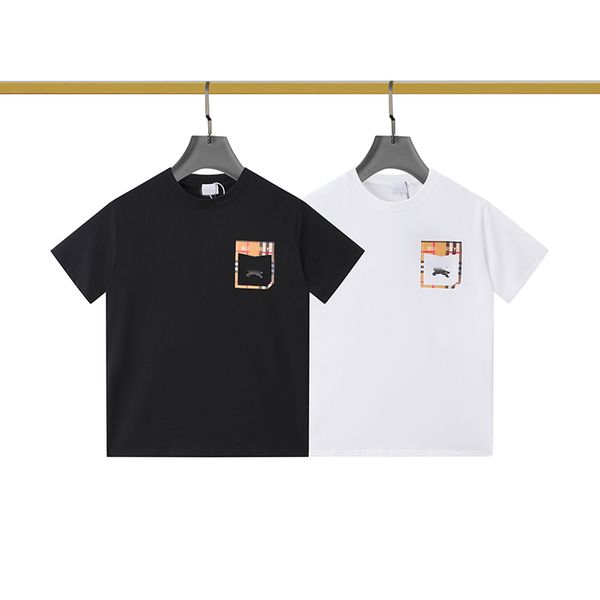 23 new designer tide brand printed pattern business casual spring and summer men's and women's t-shirt, White;black
23 new designer tide brand printed pattern business casual spring and summer men's and women's t-shirt, White;black