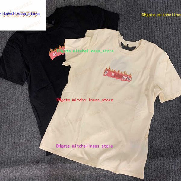 23ss new t shirt flame letters cotton pattern print beige black round neck loose and versatile personality street men women, White;black
23ss new t shirt flame letters cotton pattern print beige black round neck loose and versatile personality street men women, White;black