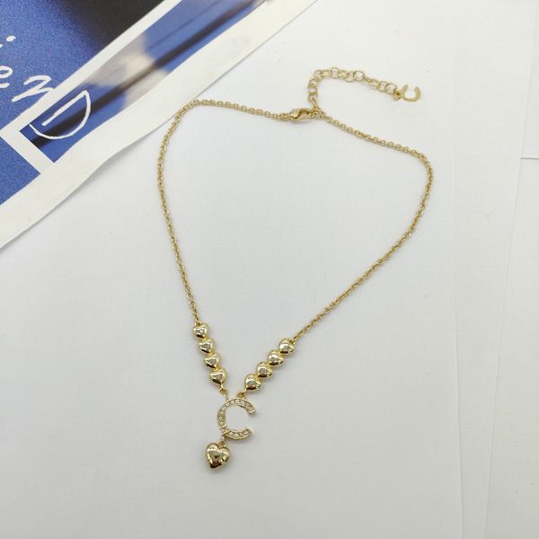 2023 luxury quality charm pendant necklace with heart shape design in 18k gold plated have box stamp choker design ps7699a, Golden
2023 luxury quality charm pendant necklace with heart shape design in 18k gold plated have box stamp choker design ps7699a, Golden