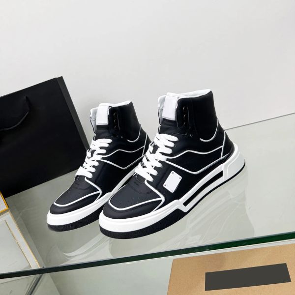 with box luxury designer new roma high sneakers mens shoes outdoor sports perfect calfskin nappa portofino white leather casual shoe walking, Black
with box luxury designer new roma high sneakers mens shoes outdoor sports perfect calfskin nappa portofino white leather casual shoe walking, Black