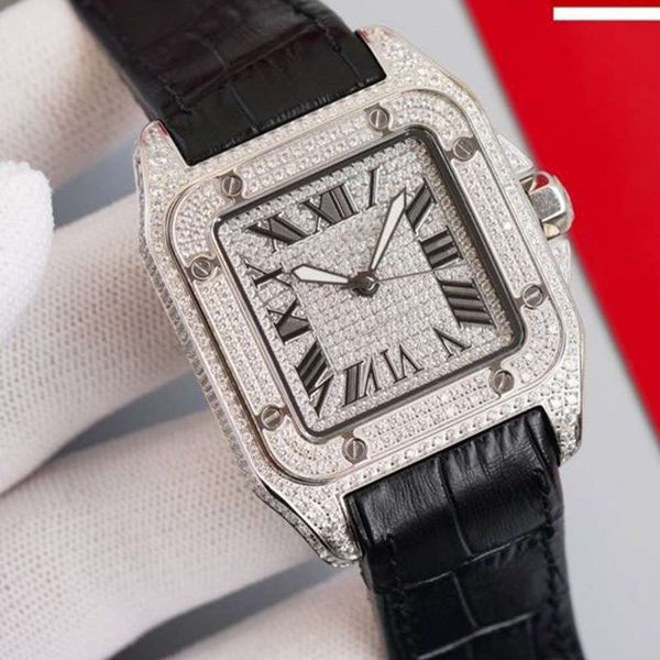diamonds watch square luxury iced out watches silver 42mm 904l stainless steel case bracelet eta 8215 automatic waterproof watch fashion men, Slivery;brown
diamonds watch square luxury iced out watches silver 42mm 904l stainless steel case bracelet eta 8215 automatic waterproof watch fashion men, Slivery;brown