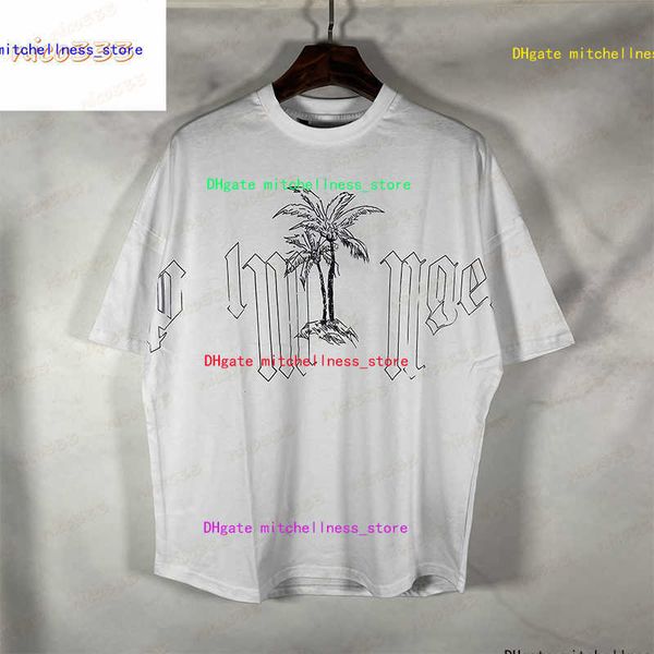 23ss new t shirt coconut tree large letter print pattern cotton round neck loose and versatile men women the same short sleeve, White;black
23ss new t shirt coconut tree large letter print pattern cotton round neck loose and versatile men women the same short sleeve, White;black