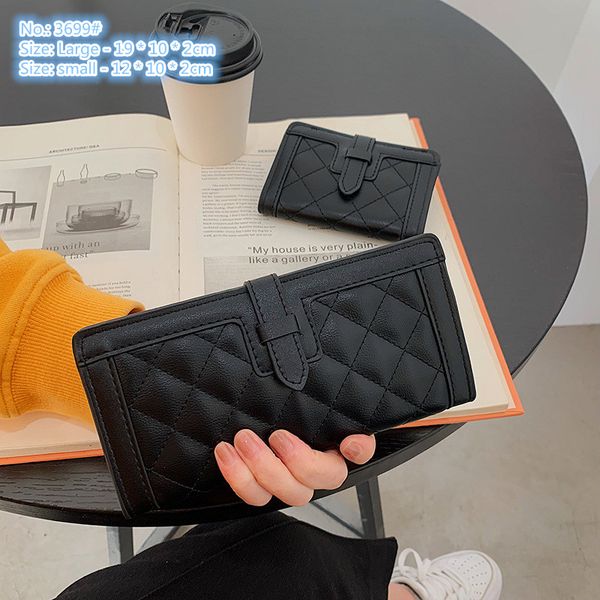 wholesale ladies shoulder bag multifunctional wear-resistant simple solid color black leather coin purse Joker multi-card long wallet classic sewing plaid wallets, Black-small-3699#
wholesale ladies shoulder bag multifunctional wear-resistant simple solid color black leather coin purse Joker multi-card long wallet classic sewing plaid wallets, Black-small-3699#