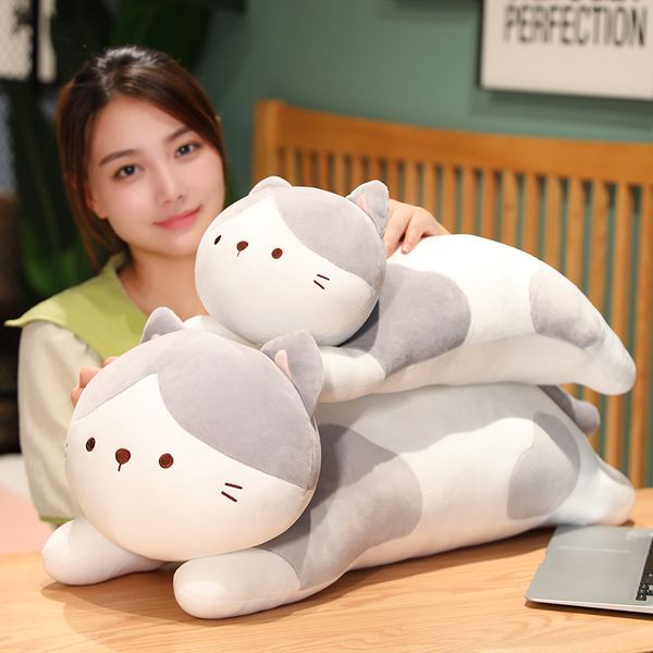 Lovely 50/70/90CM Grey Cat Plush Pillow Cushion Stuffed Soft Fat Cat Dolls Sleeping Pillow Comforting Toys for Kids Girls Gift, As pic
Lovely 50/70/90CM Grey Cat Plush Pillow Cushion Stuffed Soft Fat Cat Dolls Sleeping Pillow Comforting Toys for Kids Girls Gift, As pic