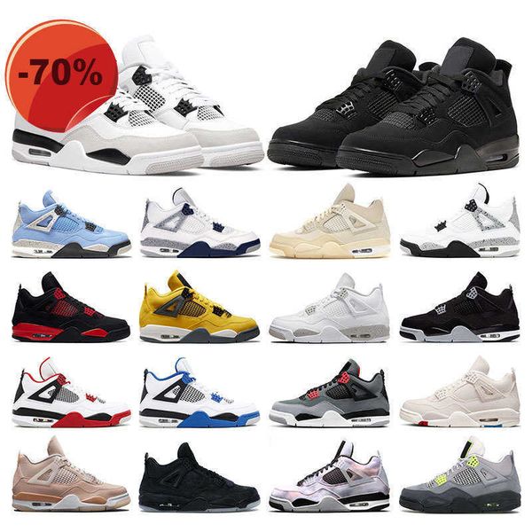 men women 4s military black bssketball shoes jumpman 4 black cat neon red thunder lightning motorsports pure money university blue sports
men women 4s military black bssketball shoes jumpman 4 black cat neon red thunder lightning motorsports pure money university blue sports