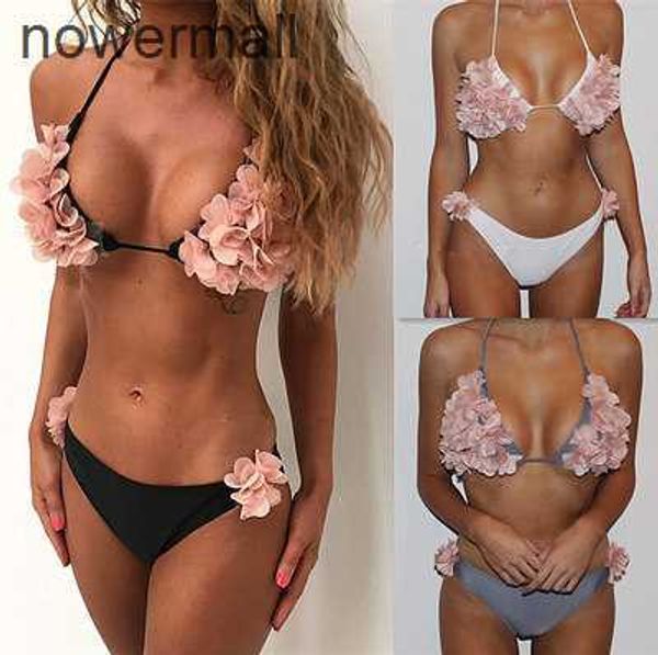summer beach bikini set 3d floral design swimwear for female halter neck bathing suit beachwear lady swimsuit bra bikini, White;black
summer beach bikini set 3d floral design swimwear for female halter neck bathing suit beachwear lady swimsuit bra bikini, White;black