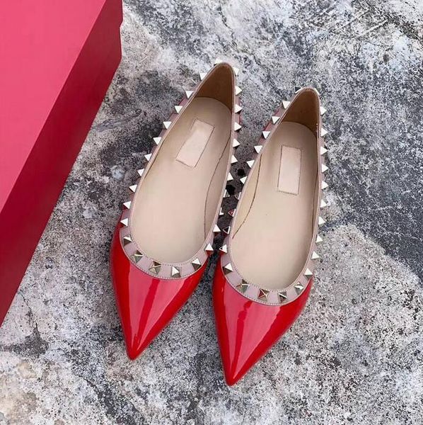 brand ladies dress shoes stud sandals pointed studs designer nude fashion wedding studs women flats plus size ladies dress shoes, Black
brand ladies dress shoes stud sandals pointed studs designer nude fashion wedding studs women flats plus size ladies dress shoes, Black