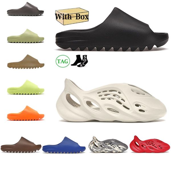with box slides shoes slippers men women designer sandals onyx bone desert sand earth brown resin pantoufle slide mens trainers runners foam, Black
with box slides shoes slippers men women designer sandals onyx bone desert sand earth brown resin pantoufle slide mens trainers runners foam, Black