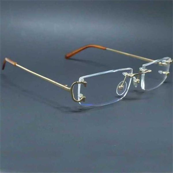 men's luxury designer women's sunglasses clear eye glasses men rimless transparent mens brand optical frame computer eyewear glass, White;black
men's luxury designer women's sunglasses clear eye glasses men rimless transparent mens brand optical frame computer eyewear glass, White;black