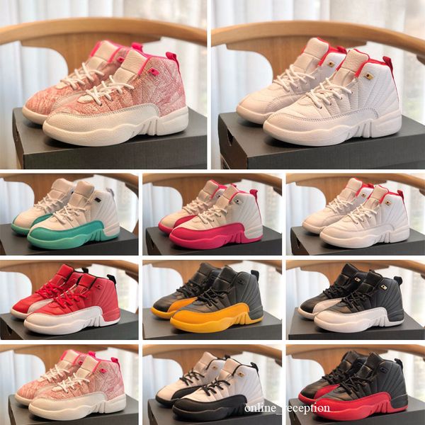 og kids basketball shoes man 12s 12 ps flu game deadly pink gym sneakers sizes 27-35, Black
og kids basketball shoes man 12s 12 ps flu game deadly pink gym sneakers sizes 27-35, Black