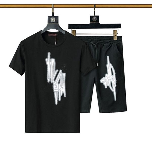 men's tracksuits summer casual dressing small round collar classic letter pattern fashion printing men's short sleeves and shorts, Gray
men's tracksuits summer casual dressing small round collar classic letter pattern fashion printing men's short sleeves and shorts, Gray