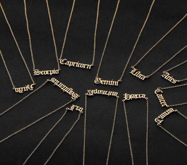 personalized letter zodiac necklace constellation necklaces custom stainless steel old english necklace birthday jewelry gifts5083961, Silver
personalized letter zodiac necklace constellation necklaces custom stainless steel old english necklace birthday jewelry gifts5083961, Silver