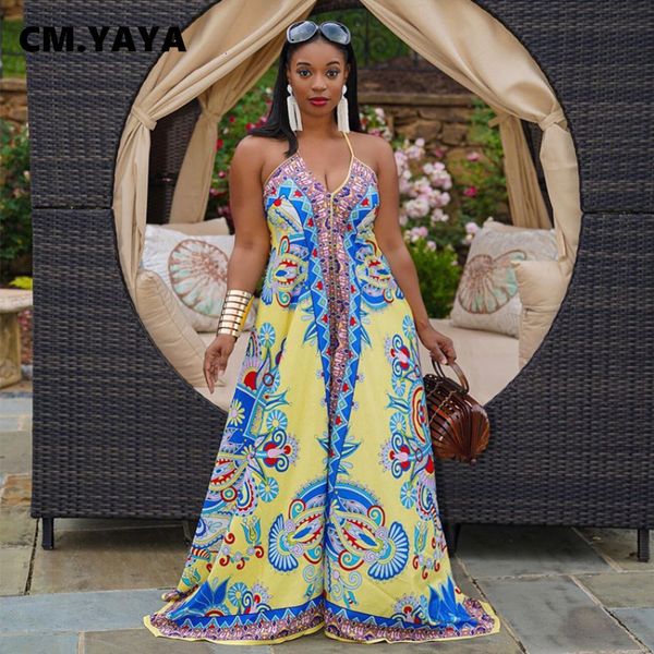 women's plus size jumpsuits rompers cm.yaya women jumpsuit print sleeveless strap v-neck hollow out loose wide leg fashion outfits summ, Black
women's plus size jumpsuits rompers cm.yaya women jumpsuit print sleeveless strap v-neck hollow out loose wide leg fashion outfits summ, Black
