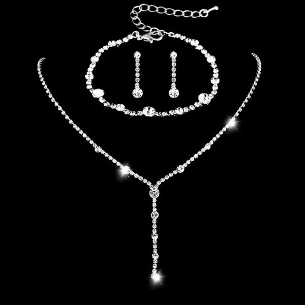 factory price necklace earring bracelet suit inlaid zircon rhinestone twinkle bridal decorate non fading wedding american style fashion jewe, Silver
factory price necklace earring bracelet suit inlaid zircon rhinestone twinkle bridal decorate non fading wedding american style fashion jewe, Silver
