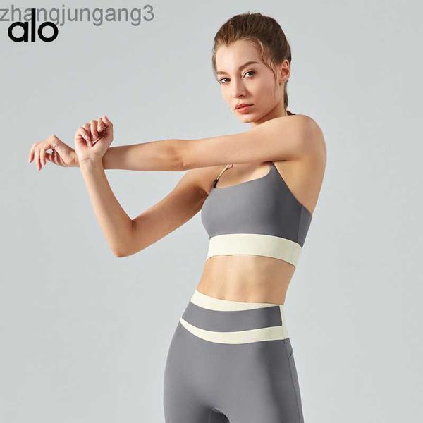 alos yoga sports dress women's cross back fine shoulder strap contrast bra decompression gather running bra, White
alos yoga sports dress women's cross back fine shoulder strap contrast bra decompression gather running bra, White