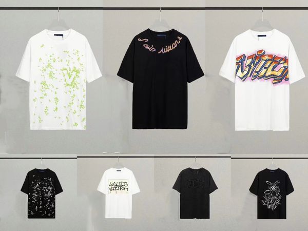 new style shirt tees tshirt summer fashion mens womens designers t shirts long sleeve luxurys letter cotton tshirts, White;black
new style shirt tees tshirt summer fashion mens womens designers t shirts long sleeve luxurys letter cotton tshirts, White;black