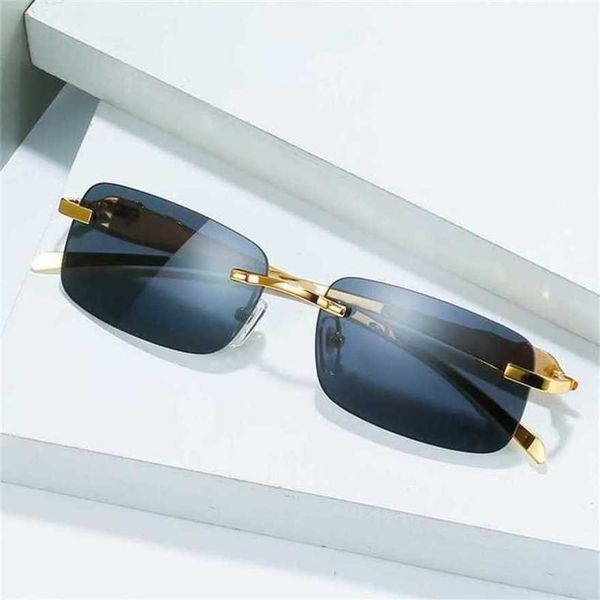 designer men's and women's beach couple sunglasses 20% off card leopard head metal frameless small box optical framekajia, White;black
designer men's and women's beach couple sunglasses 20% off card leopard head metal frameless small box optical framekajia, White;black