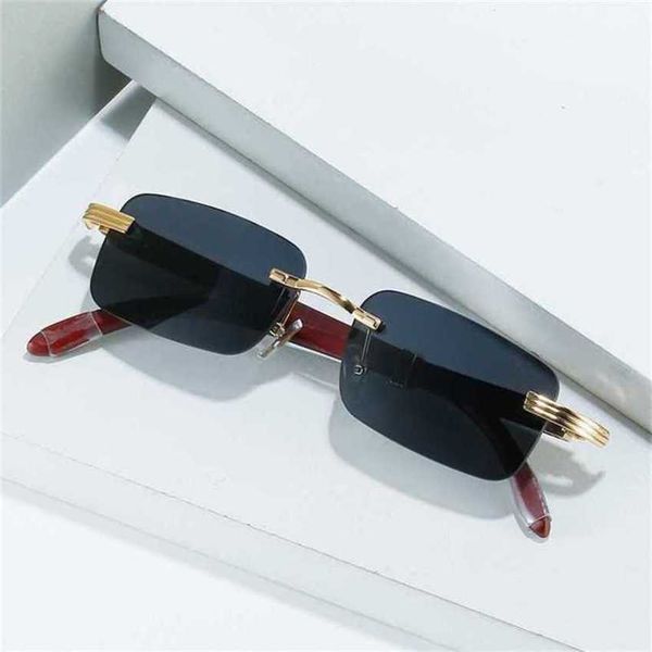 luxury designer new sunglasses frameless card wooden leg tide box optical frame glasseskajia, White;black
luxury designer new sunglasses frameless card wooden leg tide box optical frame glasseskajia, White;black