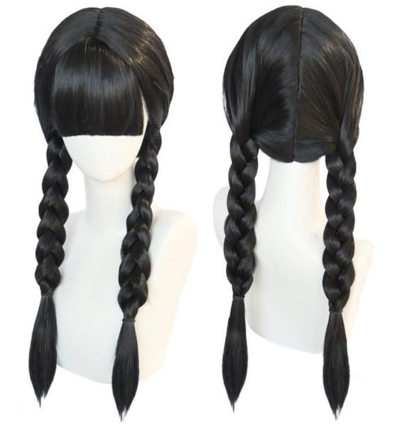 synthetic wigs anogol wednesday addams cosplay wig movie the family long black braids hair with bangs for halloween party 2302146199425
synthetic wigs anogol wednesday addams cosplay wig movie the family long black braids hair with bangs for halloween party 2302146199425