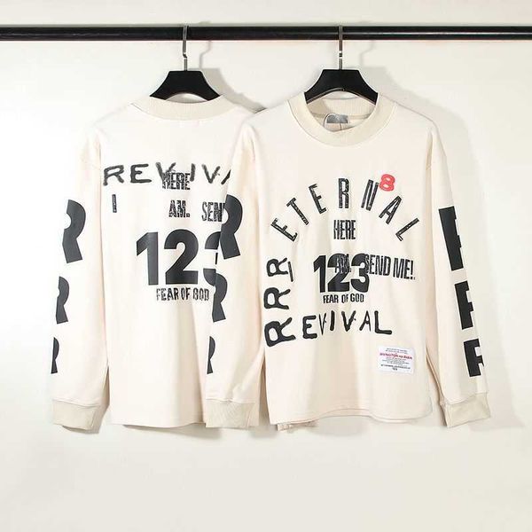 co branded fog foam letter print men's and women's casual long sleeve washable old round neck pullover t-shirt, Black
co branded fog foam letter print men's and women's casual long sleeve washable old round neck pullover t-shirt, Black