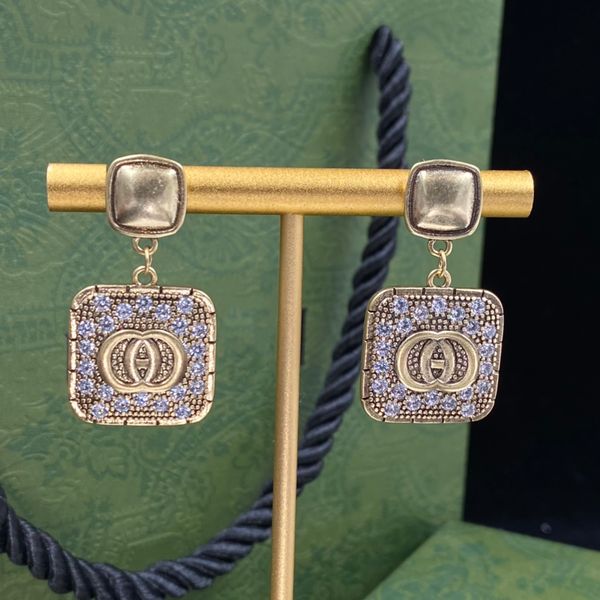 designer luxury diamond dangle earrings double g letters stud brand women rhinestone earring wedding party jewelry, Golden;silver
designer luxury diamond dangle earrings double g letters stud brand women rhinestone earring wedding party jewelry, Golden;silver