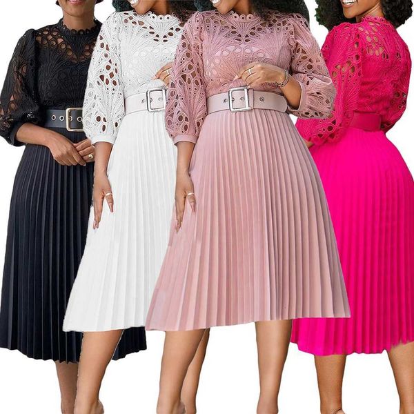 american wholesale fall women's clothing crochet lace pleated dress plus size long sleeve white church evening dresses, Black;gray
american wholesale fall women's clothing crochet lace pleated dress plus size long sleeve white church evening dresses, Black;gray