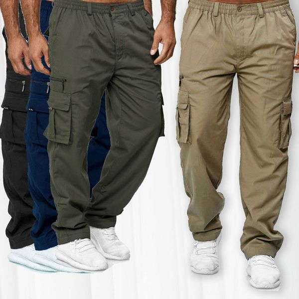 men's pants men's cargo pants outdoor multi pocket loose straight trousers elastic waist military pantalones hombre jogger pants m, Black
men's pants men's cargo pants outdoor multi pocket loose straight trousers elastic waist military pantalones hombre jogger pants m, Black