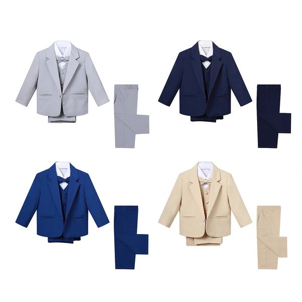 suits baby boy formal tuxedo suit clothes wedding gentleman grey vest longsleeved shirt pants 4pcs infant children outfits 230327, Black
suits baby boy formal tuxedo suit clothes wedding gentleman grey vest longsleeved shirt pants 4pcs infant children outfits 230327, Black