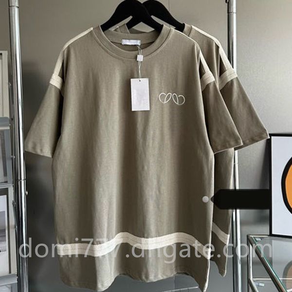fashion embroidery woven women's t-shirt with logo loose casual short sleeve khaki green mlxl, White
fashion embroidery woven women's t-shirt with logo loose casual short sleeve khaki green mlxl, White