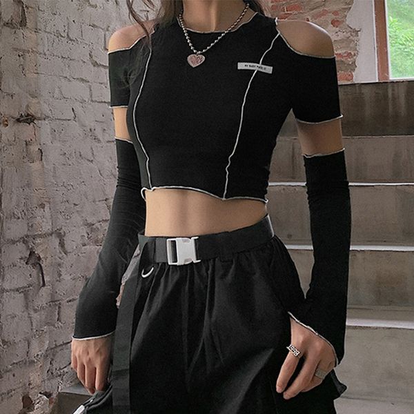 womens tshirt y2k stitch tshirt black tee shirt fall winter slim cut out crop casual clothes o neck streetwear egirl women pulovers 230327, White
womens tshirt y2k stitch tshirt black tee shirt fall winter slim cut out crop casual clothes o neck streetwear egirl women pulovers 230327, White