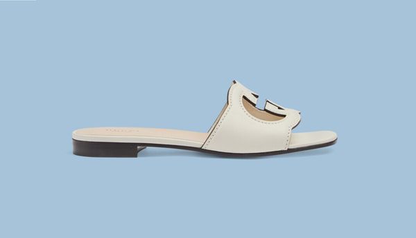 women cut-out slide sandal leather designer slipper interlocking mid-heel slippers rubber sole solid color, Black
women cut-out slide sandal leather designer slipper interlocking mid-heel slippers rubber sole solid color, Black